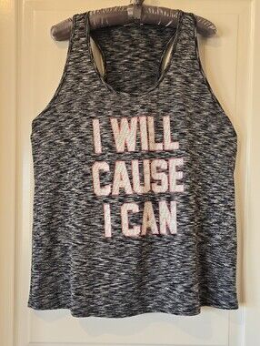 french pastry Gray Marbled Tank Top Sportwear